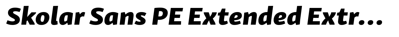 Skolar Sans PE Extended Extrabold Italic